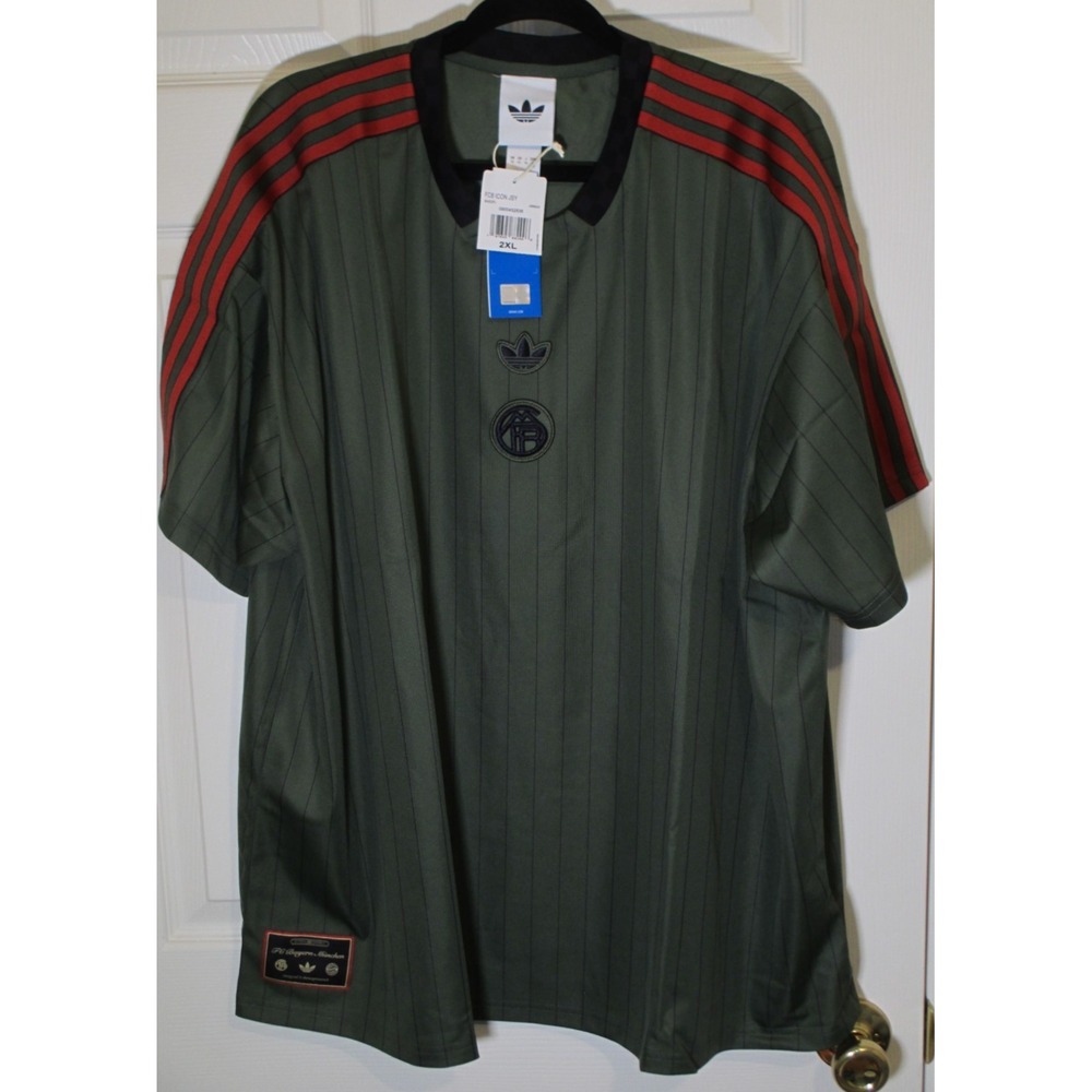 NEW Adidas FC Bayern Munchen Icon Soccer Jersey Base Green JM9424 2XL NWT